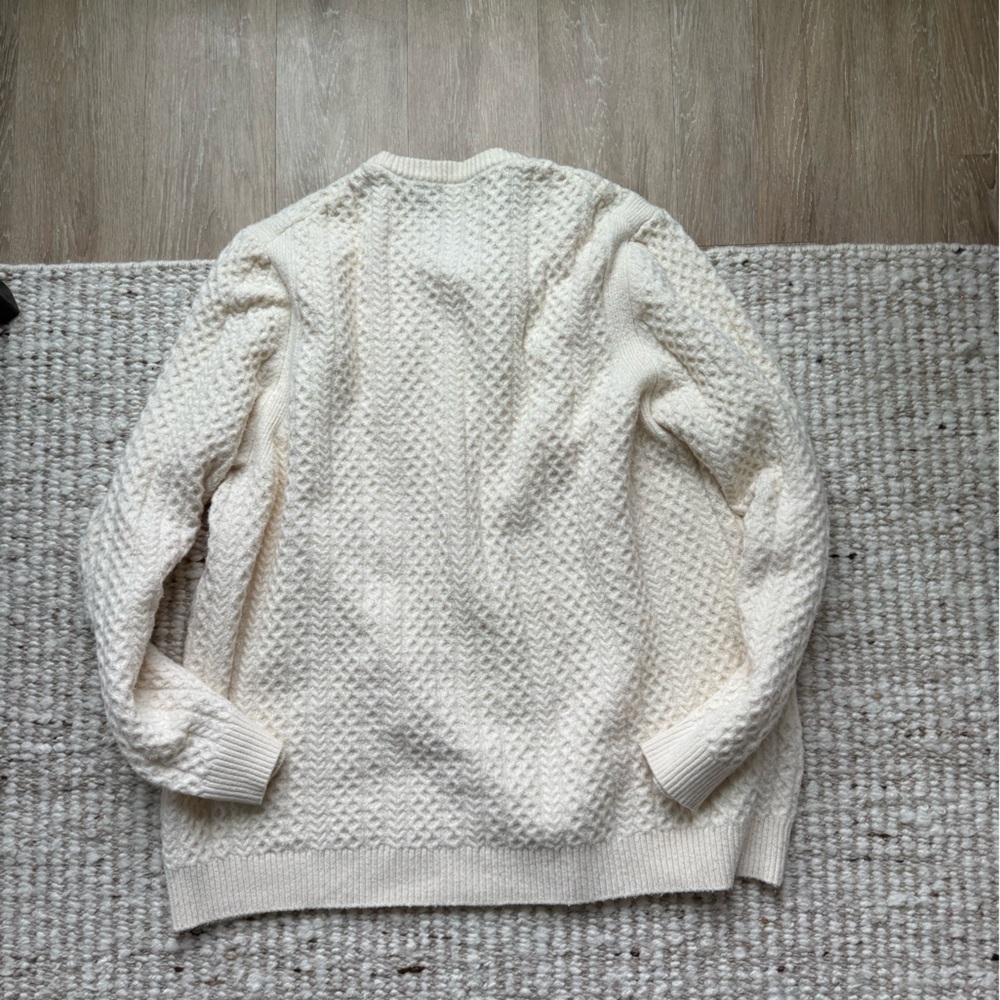 Cream Cable Knit Sweater - Picture 5 of 5